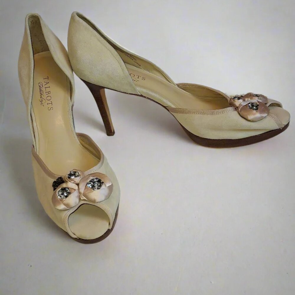 Talbot Suede Heels - Size 9 1/2